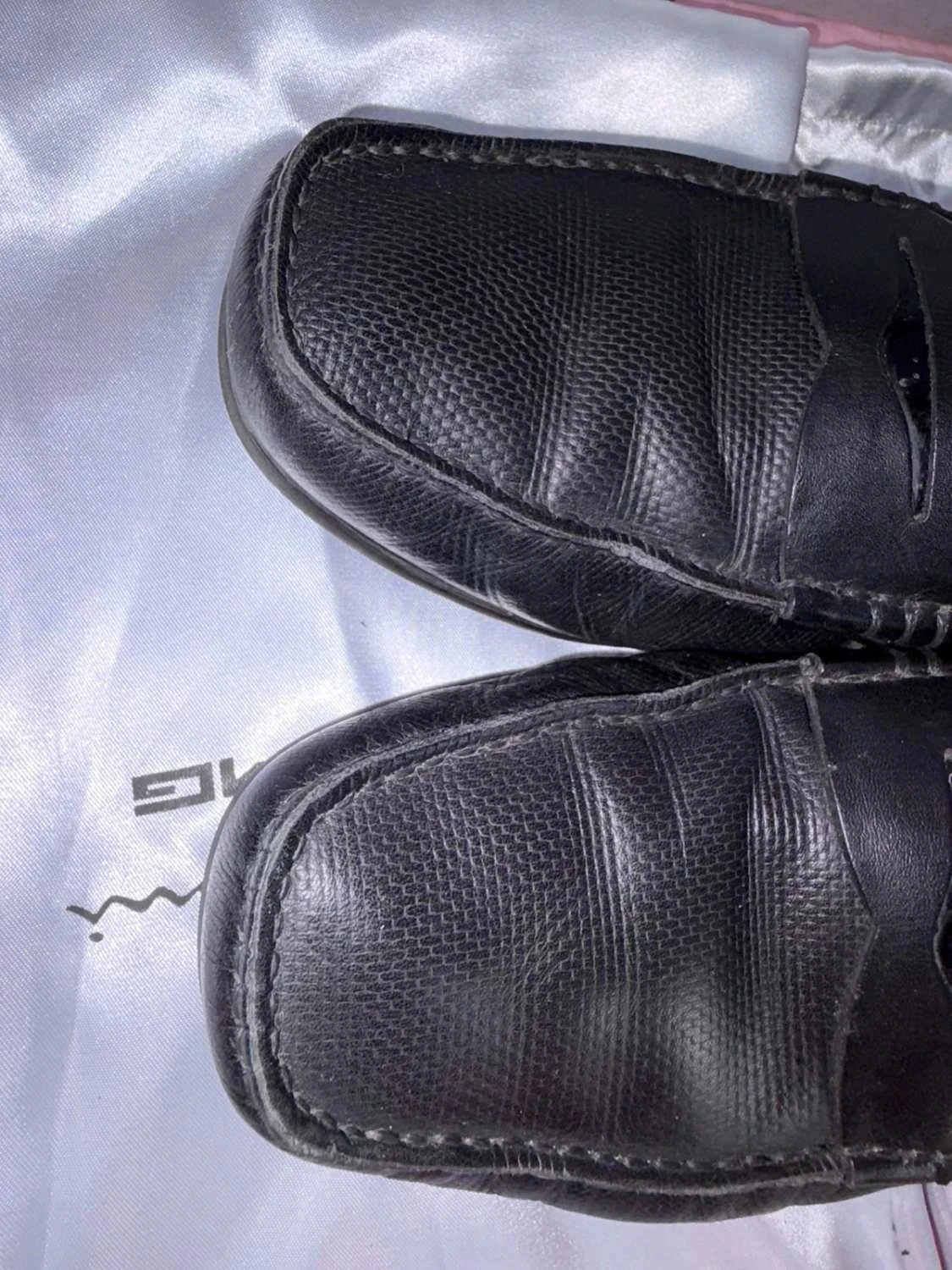mocassins para homem santoni para amg homem tamanho 41 couro preto – photo 13